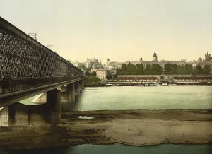 The Iron Bridge in Warsaw, Poland, c