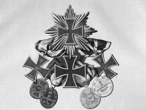 Iron Crosses, 1870, historic illustration