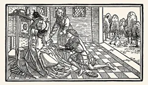 Isaac blesses Jacob, Middle Low German Luebeck Bible