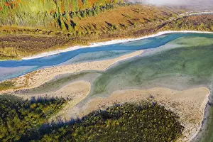 Category Mountain Landscapes Prints: Isar, at the inflow into the Sylvenstein lake