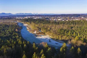 Isar, nature reserve Isarauen, Geretsried