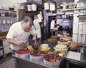 Iserlohn. Work in a pastry shop 1989
