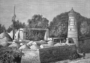 Islamic cemetery in Khiva, Xiva