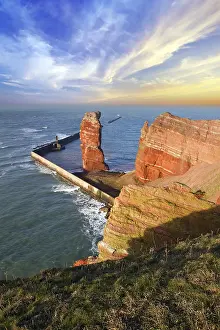 The island of Heligoland with the Lange Anna