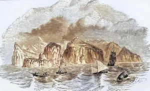 The island of St Helena, an island of volcanic origin in the South Atlantic
