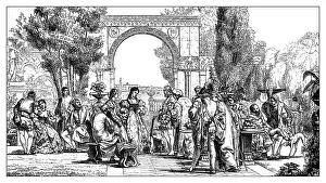 Italian court of muses at the time of the Gaspara Stampa