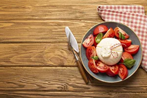 Italian salad with fresh tomatoes