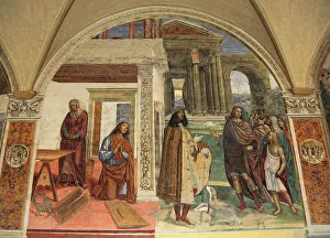 Italy, Monte Oliveto Abbey, Abbazia di Monti Olivieti Maggiore