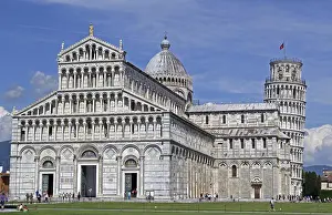 Italy, Pisa, Cathedral, Leaning Tower (Campanile)