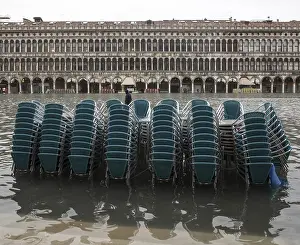 Italy Venice St Mark's Square -148 Old procuracies at high water<br> Italy Venice St Mark's Square -148 Old