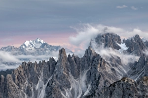 Category Mountain Landscapes Prints: The jagged peaks of the Cadini di Misurina