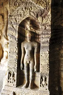 Jain Tirthankara Cave Badami Bagalkot Karnataka India Asia Oct 2010