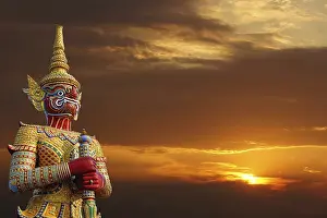 Jak, Yak, Yaksa, Teppanom, temple guards in Thailand