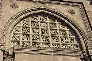 Jali made of stone on main gate of The Gateway of India