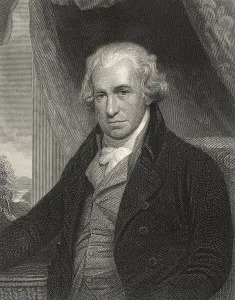 James Watt, 1736 - 1819, schottischer Erfinder der Dampfmaschine