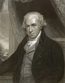 James Watt, 1736 - 1819, schottischer Erfinder der Dampfmaschine