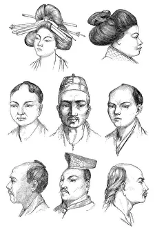 Japaner, Illustration, 19. Jahrhundert