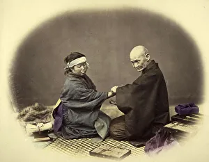 Japanese Doctor and Patient, 1868
