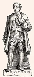 Jean Kleberger, 1485-1546, statue by L