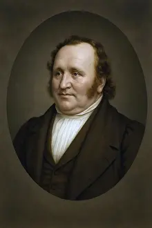 Jean Paul, historical illustration from the history of German literature from 1885