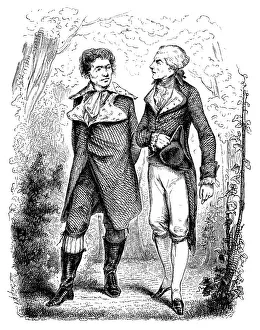Jean Paul Marat and Maximilien Marie Isidore de Robespierre