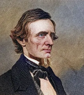Jefferson Davis, 1808-1889, first and only President of the Confederate States of America during the American Civil War
