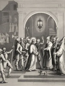 Jesus before Annas, Peter denies Christ