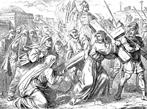 Jesus carrying his cross, Gospel of John