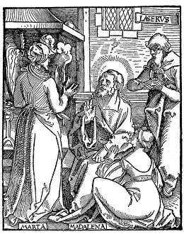 Jesus Christ with Mary Magdalene and Lazarus