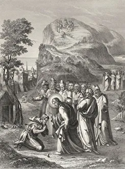 Jesus cleansing a leper, Miracle of Jesus