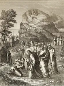 Jesus cleansing a leper, Miracle of Jesus