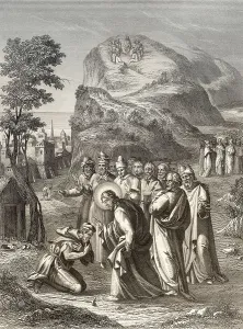 Jesus cleansing a leper, Miracle of Jesus