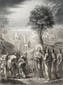 Jesus cleansing of ten lepers