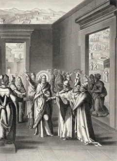 Jesus debate with the Pharisees after the Feast of Tabernacles