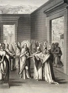 Jesus debate with the Pharisees after the Feast of Tabernacles