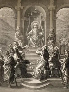 Jesus with the scholars in the Temple
