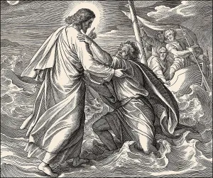 Jesus walking on the water, New Testament