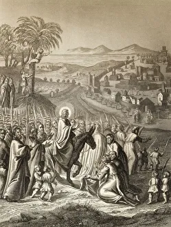 Jesus's triumphal entry into Jerusalem on Palm Sunday