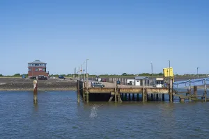 Jetty, harbour, Pellworm Island