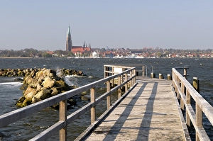 Jetty on the Schlei river, Schleswig