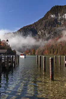 Jetty in Schonau am Konigssee in Berchtesgadener Land