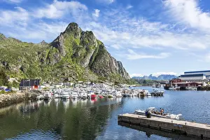 Jetty in Svolvaer harbor, Austvagoy island