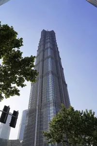 Jin Mao Tower, nicknamed The Syringe at 420 metres