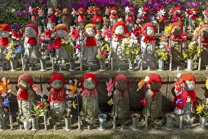 Jizo statues at the Garden of Unborn Children