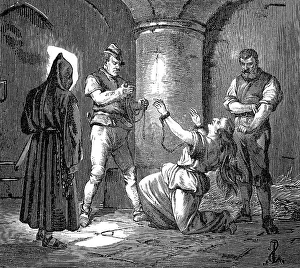 Joanna I strangled at Muro castle by Hungarian soldiers