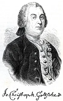 Johann Christoph Gottsched, Historical Illustration from Otto von Leixner: Illustrated History of German Literature