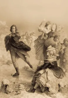 Johann Wolfgang von Goethe on the ice as lawyer in Frankfurt a