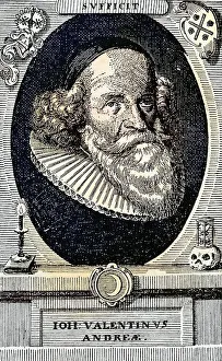 Johannes Valentin Andrea 1586 bis 1684 Deutscher Theologe und Moench aus dem Buch Der Freimaurer von Eugen Lennhoff