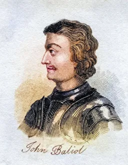 John I of Scotland John de Baliol 1249 -1314 King of Scots from the book Crabbs Historical Dictionary from 1825