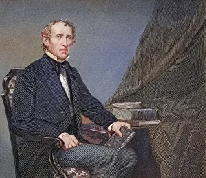 John Tyler 1790 to 1862, 10th President of the United States 1841 to 1845 After a painting by Alonzo Chappel